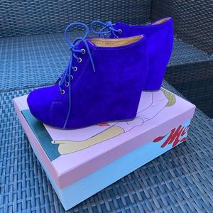 Jeffrey Campbell 99 Tie Wedge Bootie